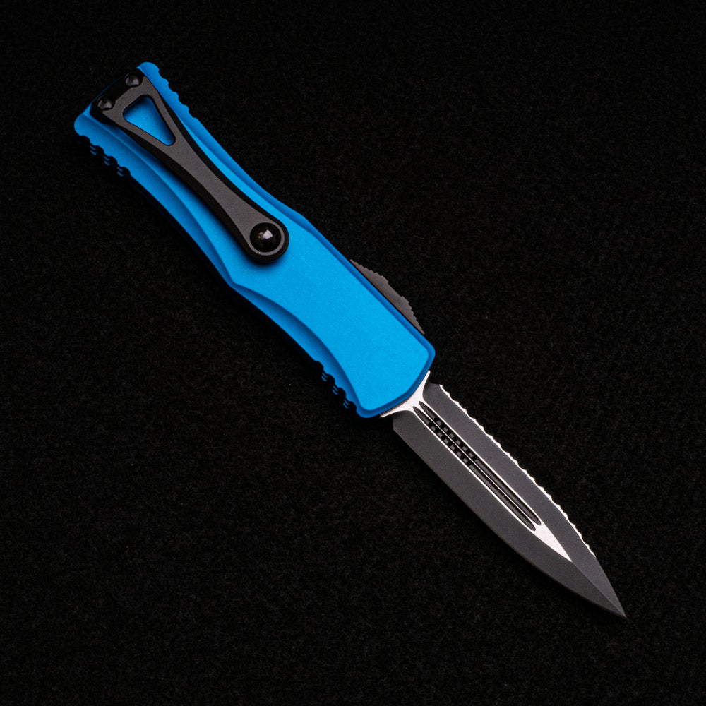 MICROTECH HERA BLUE – D-E BLACK STANDARD FULL SERRATED 702-3 BL