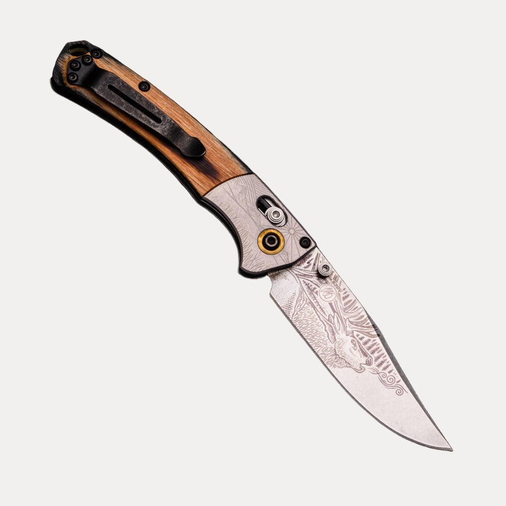 BENCHMADE MINI CROOKED RIVER ARTIST SERIES – CASEY UNDERWOOD 15085-2201