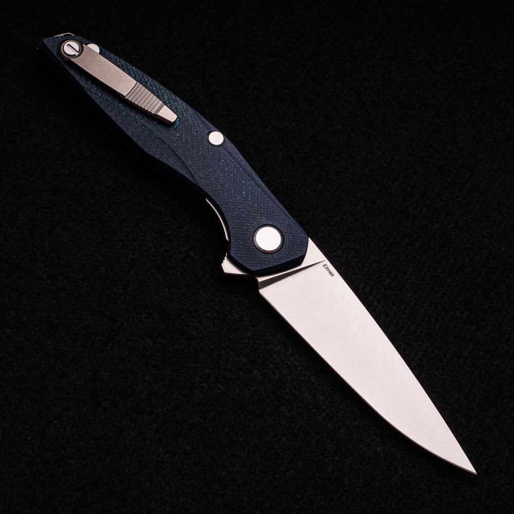 SHIROGOROV 111 – ELMAX BLADE – EMERALD G10 HANDLE – MRBS