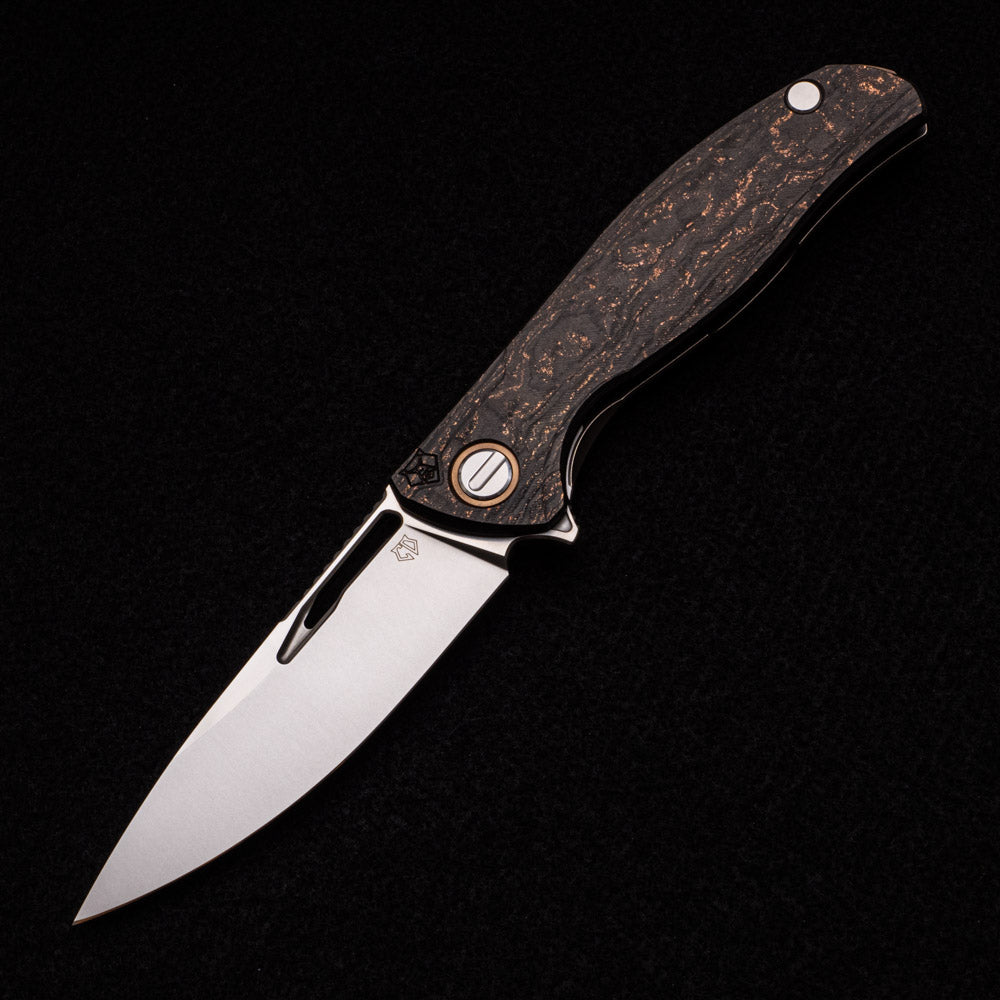 Shirogorov Custom Division Hati Bronze – Bronze Carbon Fiber Handle – S90V Blade – RBS