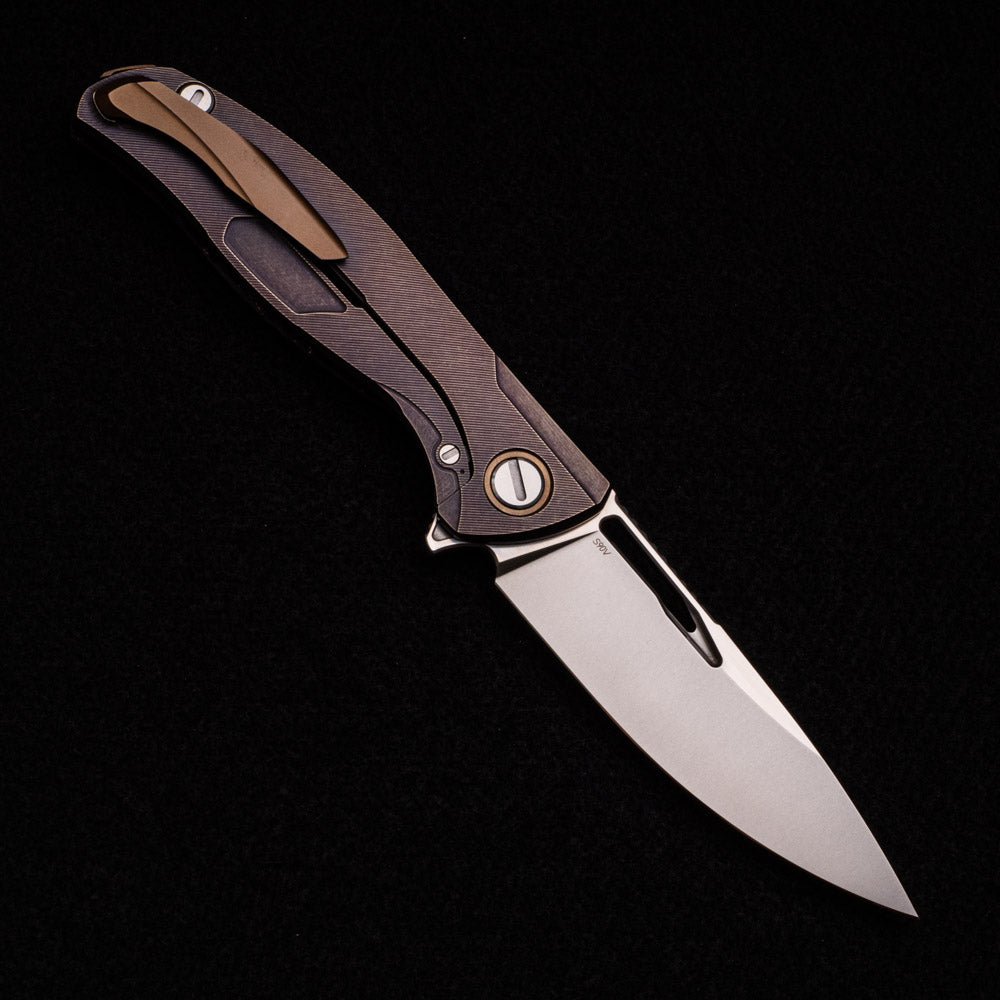 Shirogorov Custom Division Hati Bronze – Bronze Carbon Fiber Handle – S90V Blade – RBS