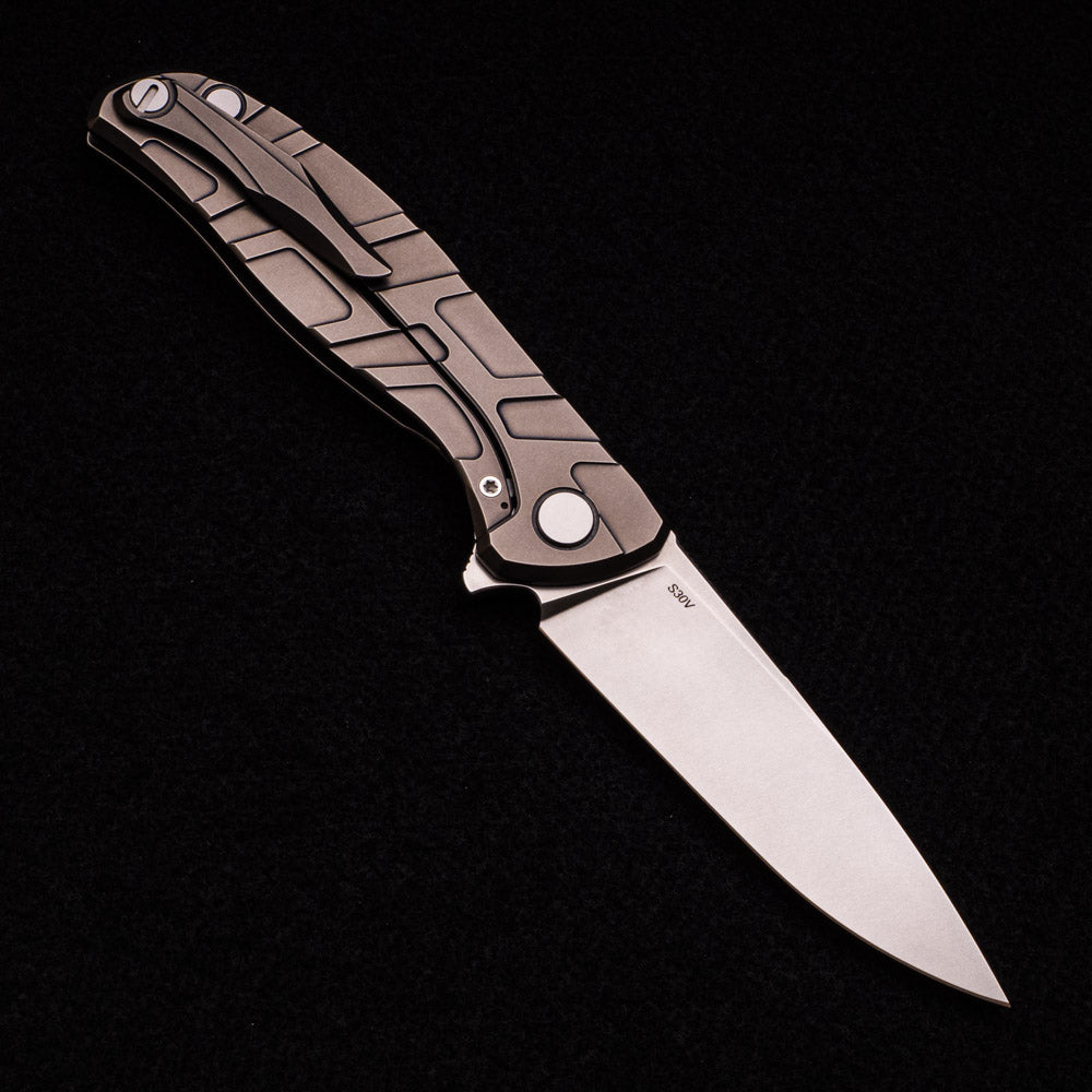 Shirogorov F95 T Pattern – Titanium Handle – S30V Blade – SRB