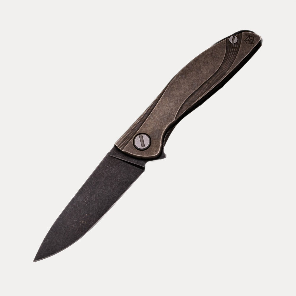 Shirogorov NeOn Lite – M390 BLADE – TITANIUM HANDLE – MRBS