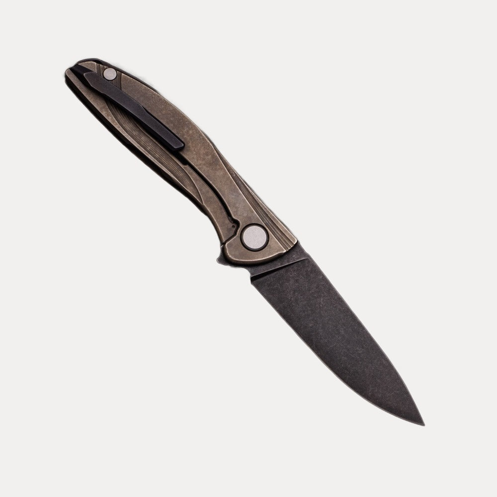 Shirogorov NeOn Lite – M390 BLADE – TITANIUM HANDLE – MRBS