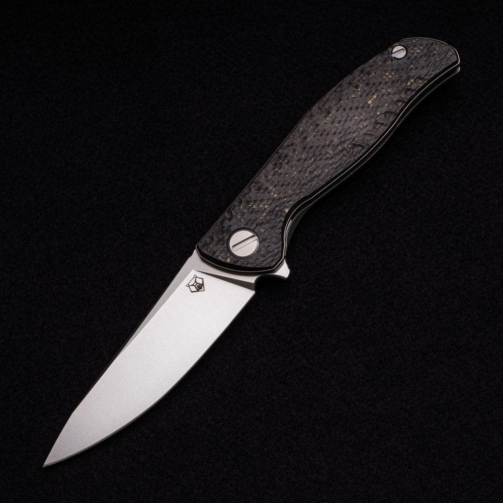 SHIROGOROV F3 NS – M390 Blade – Bronze Carbon Fiber Handle – MRBS