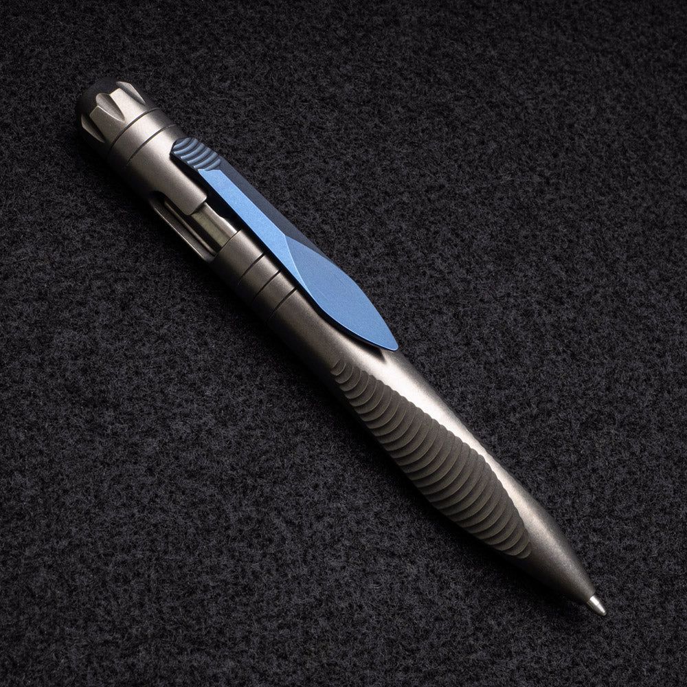 Shirogorov - Sinkevich Design Titanium Clip-Action Tool Pen – Stonewashed