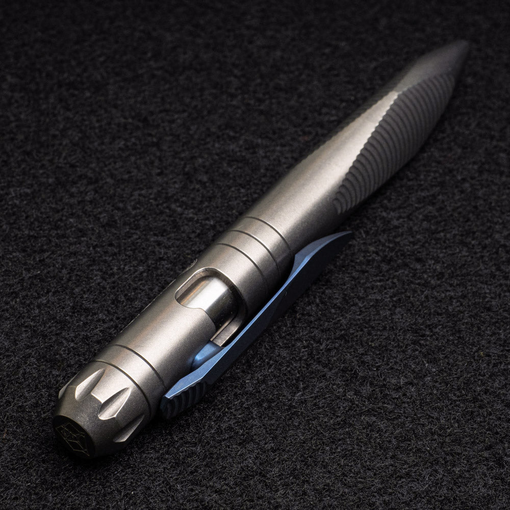 Shirogorov - Sinkevich Design Titanium Clip-Action Tool Pen – Stonewashed