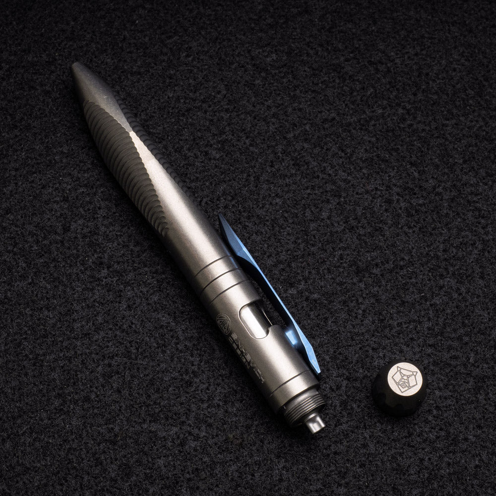 Shirogorov - Sinkevich Design Titanium Clip-Action Tool Pen – Stonewashed