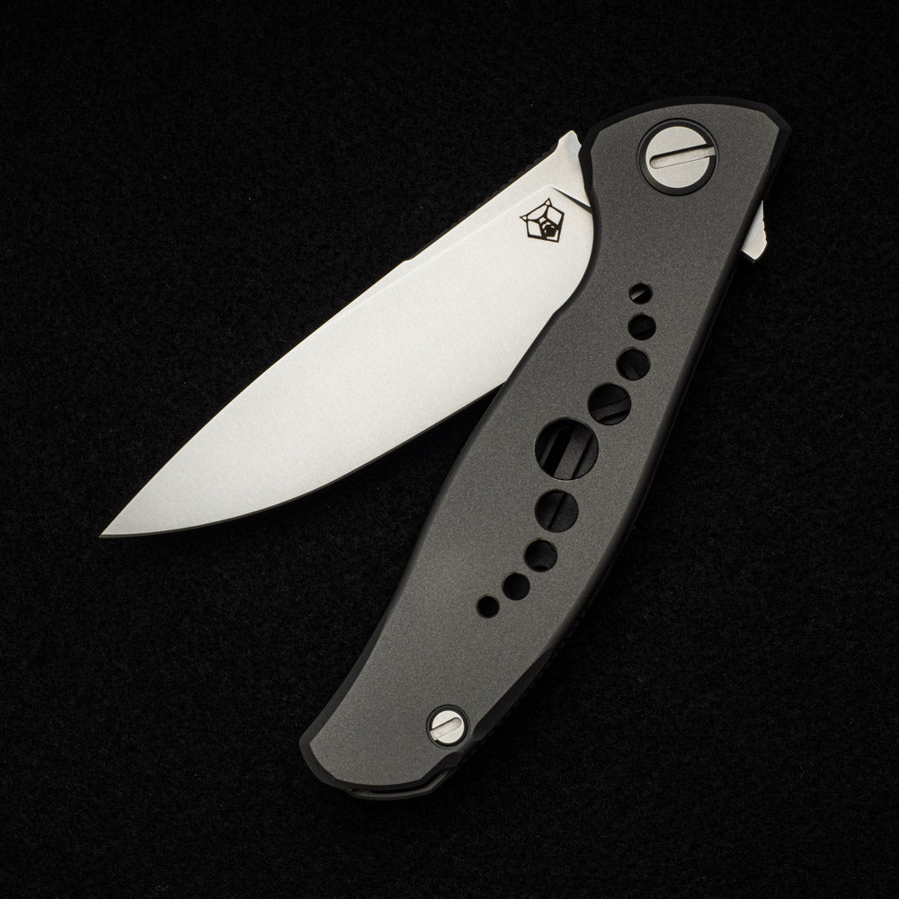 SHIROGOROV KNIVES - WR BLADEWORKS "HYDRONIAN" F95 FLIPPER - M390 BLADE - TITANIUM HANDLE - MRBS