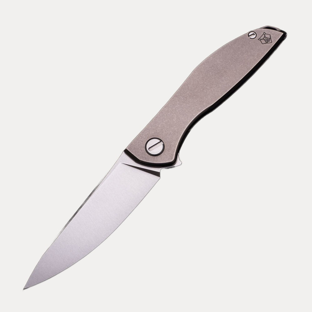 Shirogorov NeOn Zero – M390 BLADE – TITANIUM HANDLE – MRBS