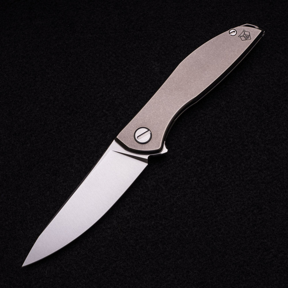 Shirogorov NeOn Zero – M390 BLADE – TITANIUM HANDLE – MRBS