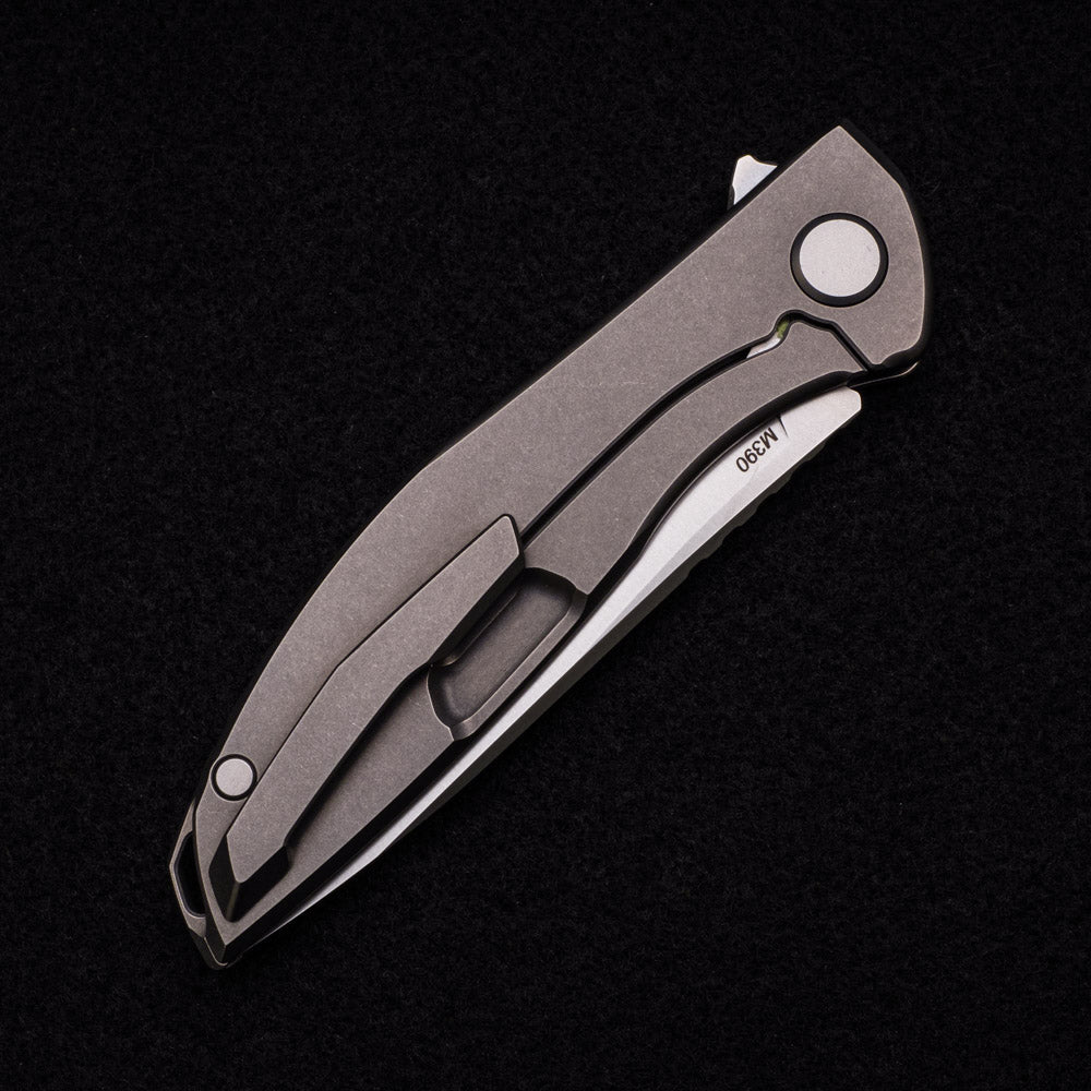 Shirogorov NeOn Zero – M390 BLADE – TITANIUM HANDLE – MRBS