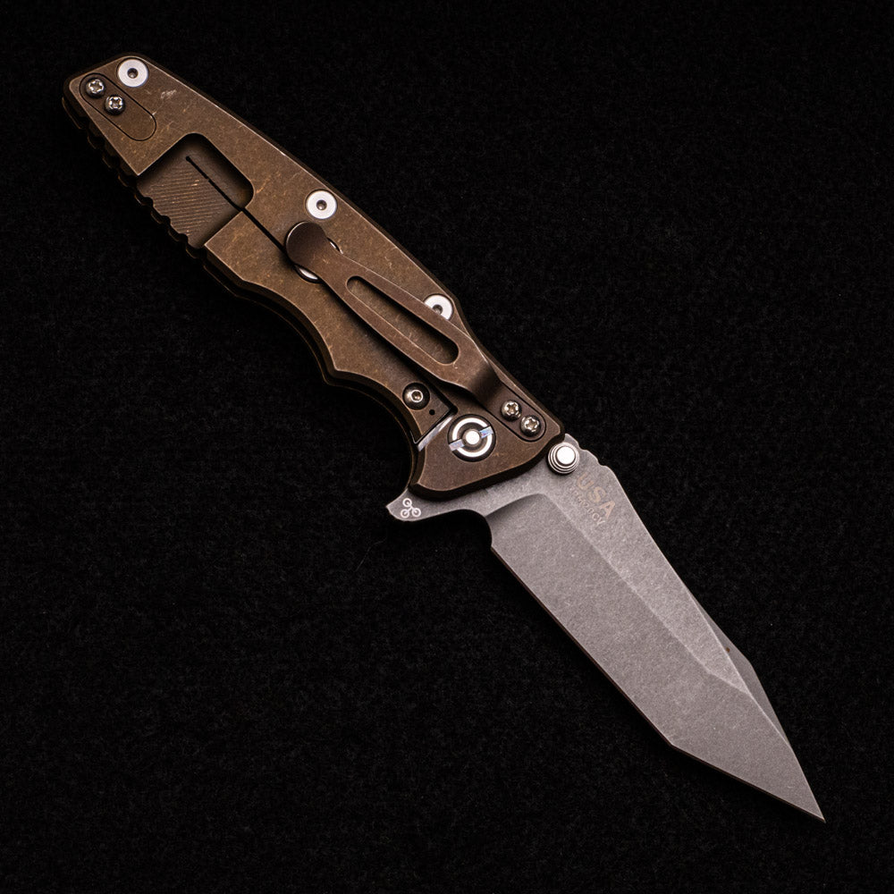 Hinderer Knives Eklipse 3.5″ – Tanto – Tri-Way – Battle Bronze OD Green G10