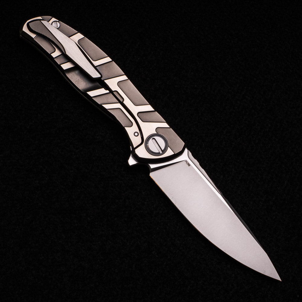 Shirogorov Custom Division F95T – Titanium Handle – M398 Blade – SRRBS