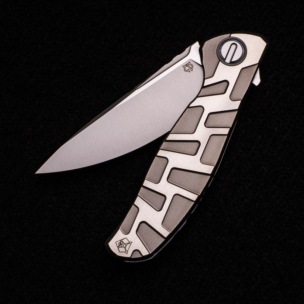 Shirogorov Custom Division F95T – Titanium Handle – M398 Blade – SRRBS