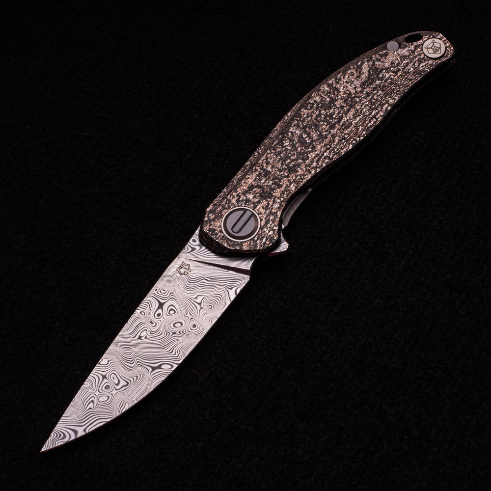 Shirogorov Custom Division Stellaris – CarboTi Handle – Damasteel Blade – SRRBS