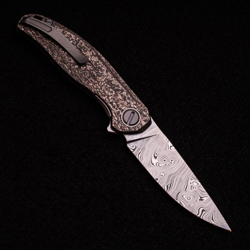 Shirogorov Custom Division Stellaris – CarboTi Handle – Damasteel Blade – SRRBS