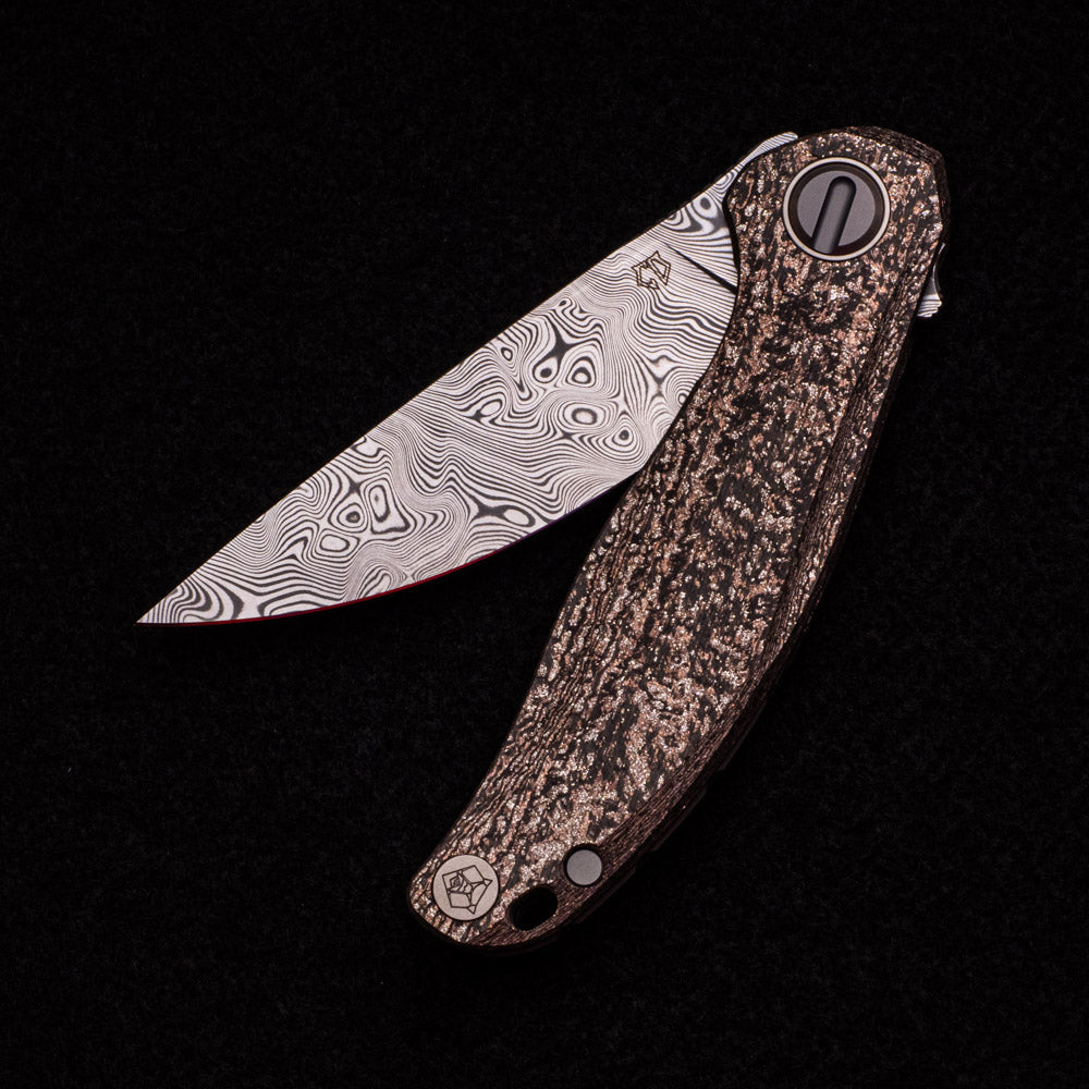 Shirogorov Custom Division Stellaris – CarboTi Handle – Damasteel Blade – SRRBS