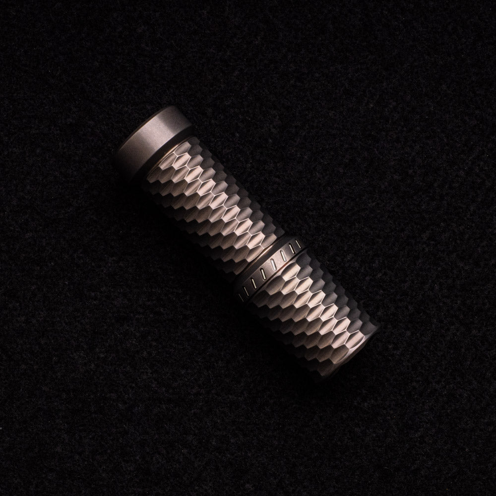 Hanko Machine Works Trident Titanium Custom Flashlight