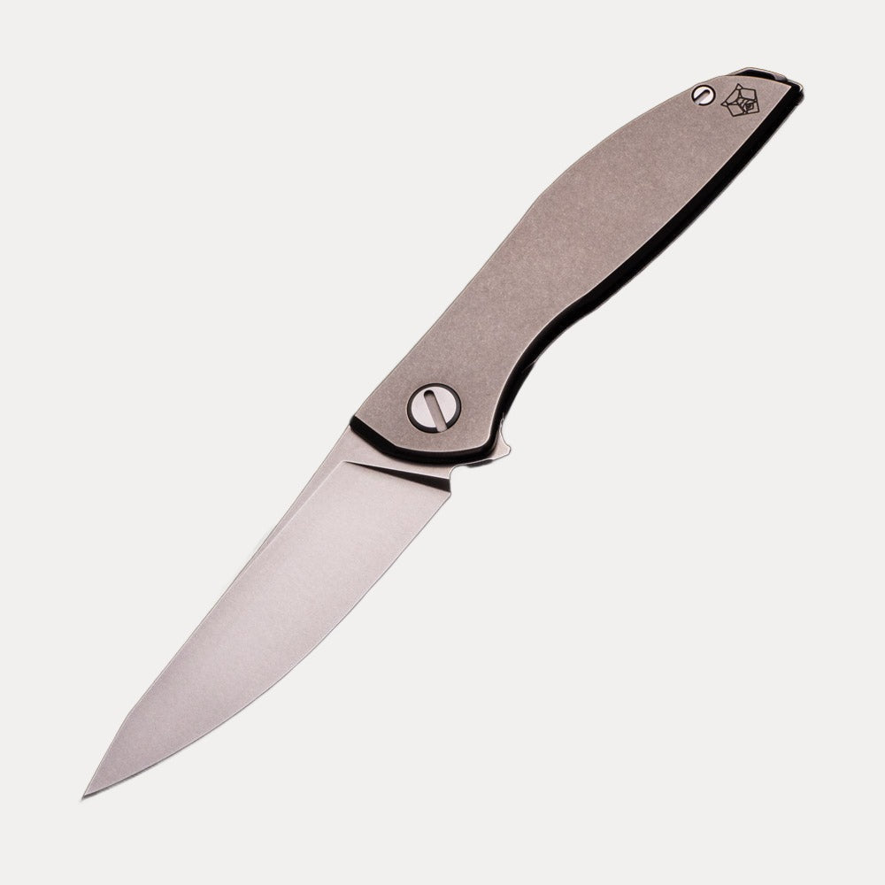 Shirogorov NeOn Zero – M390 BLADE – TITANIUM HANDLE – MRBS