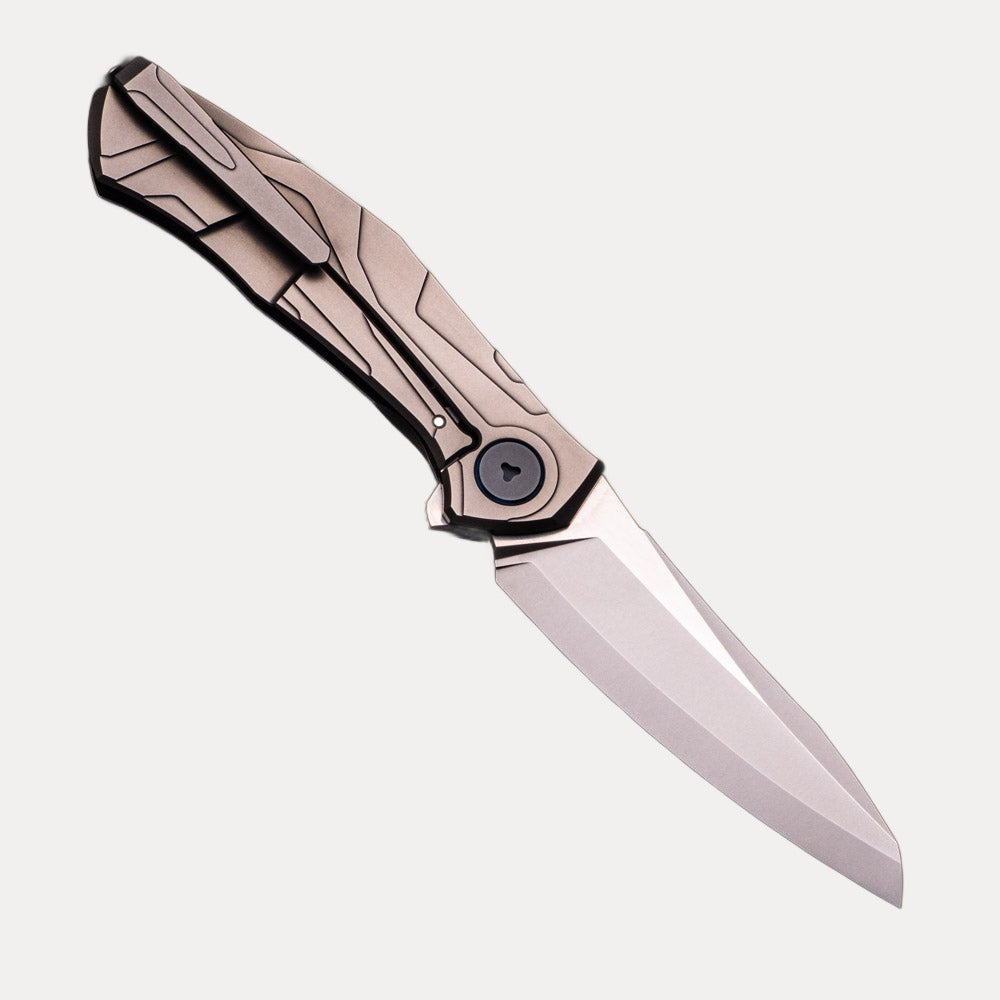 SHIROGOROV “LIMITED EDITION” SINKEVICH DESIGN KAMI FLIPPER – S110V BLADE – TITANIUM HANDLE – MRBS