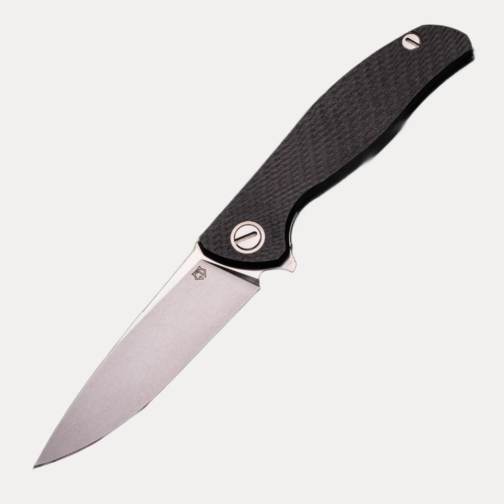 Shirogorov Custom Division Hati – Carbon Fiber Handle – S90V Blade – SRRBS