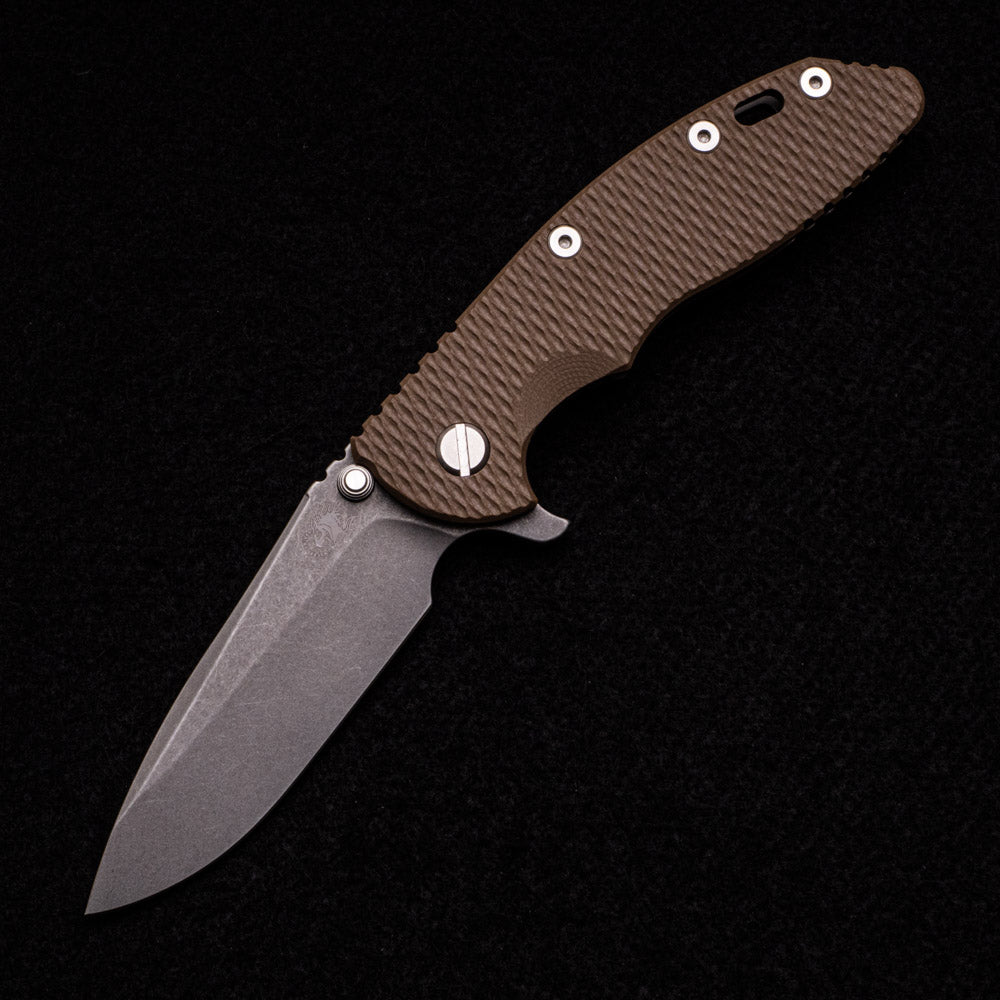 Hinderer Knives XM-18 3.5″ – S45VN Spearpoint – Tri-Way – Working Finish – FDE G10