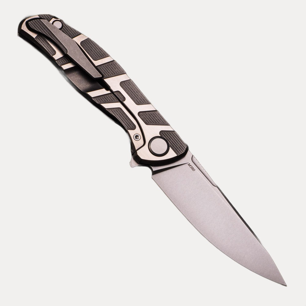 Shirogorov F95 T Pattern Gen 4 – Titanium Handle – M390 Blade – MRBS