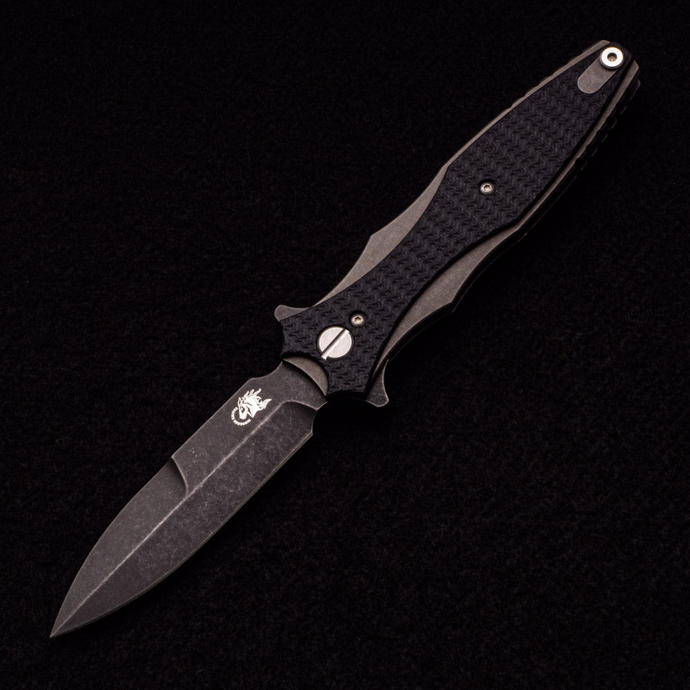 Hinderer Knives Maximus – CPM 20CV Bayonet Grind – Tri-Way – Battle Black – Black G10