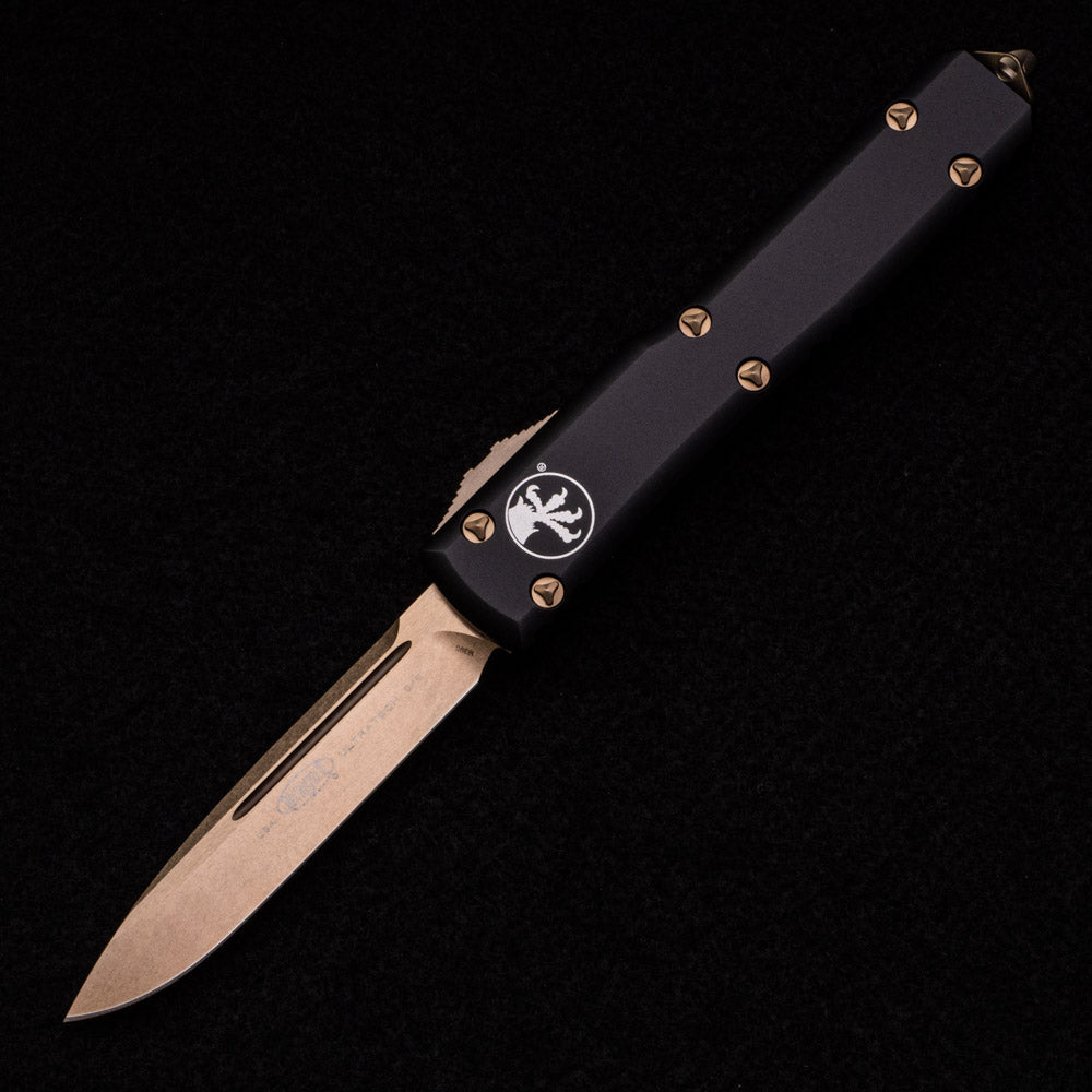 MICROTECH ULTRATECH S-E – BLACK – M390 BRONZE BLADE STANDARD 121-13