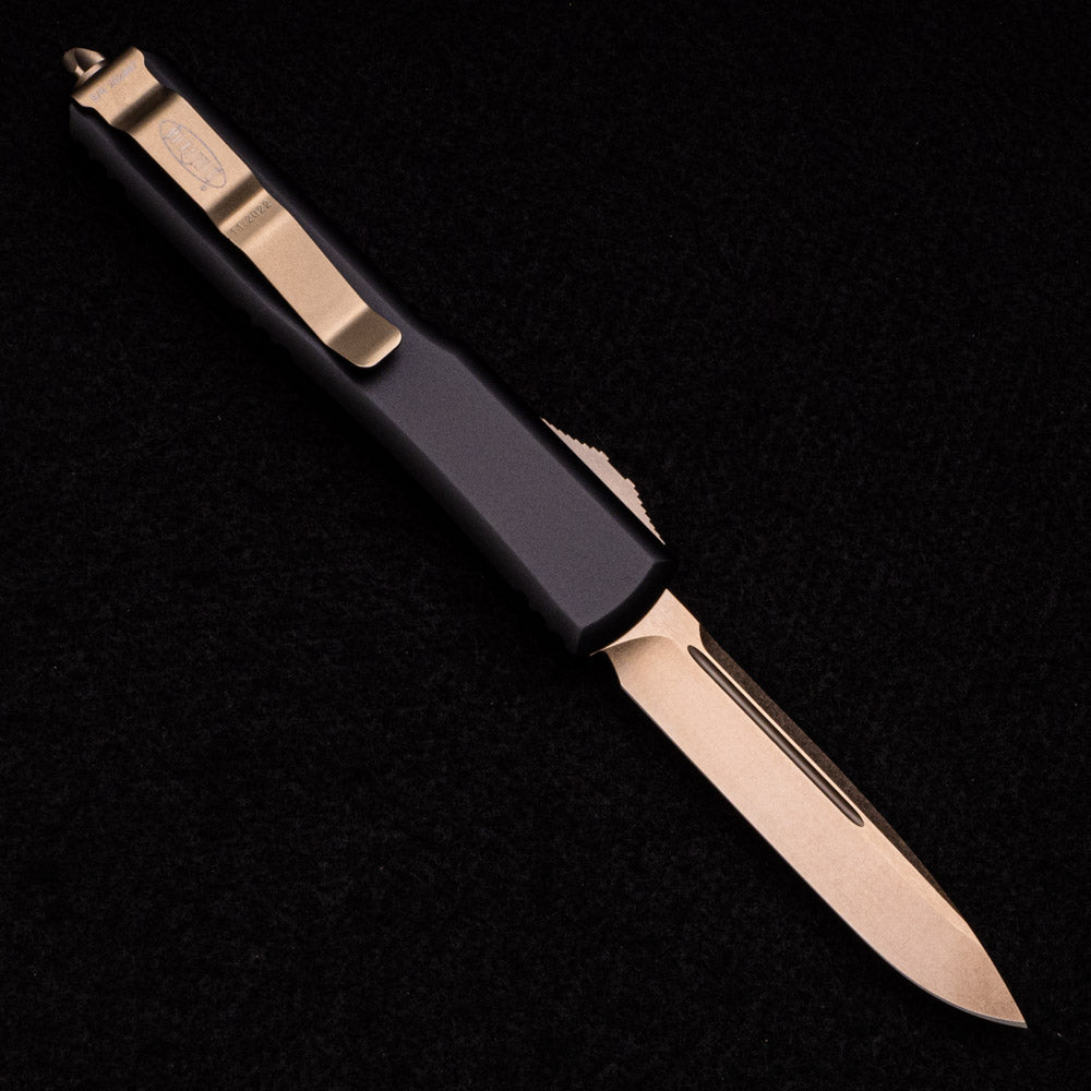 MICROTECH ULTRATECH S-E – BLACK – M390 BRONZE BLADE STANDARD 121-13