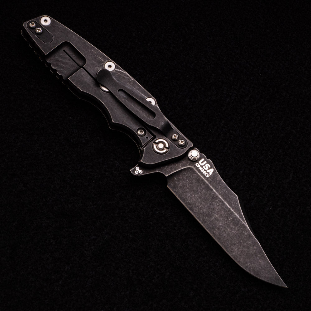 Hinderer Knives Eklipse 3.5″ – Bowie – Tri-Way – Battle Black – Black G10