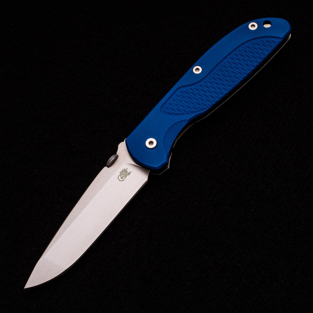 Hinderer Knives Firetac – Spanto Tri-Way Stonewash Blue G10