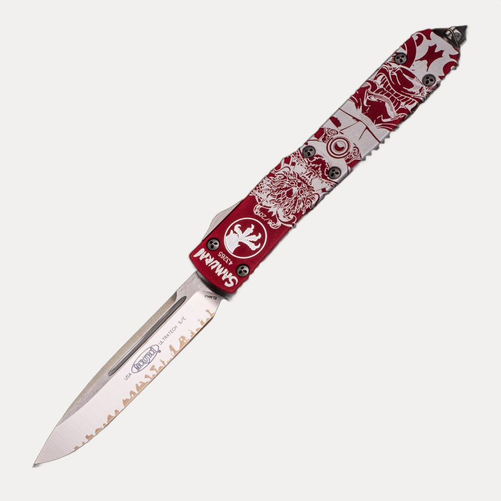 MICROTECH ULTRATECH SAMURAI – RED HANDLE – S-E ELMAX BLADE