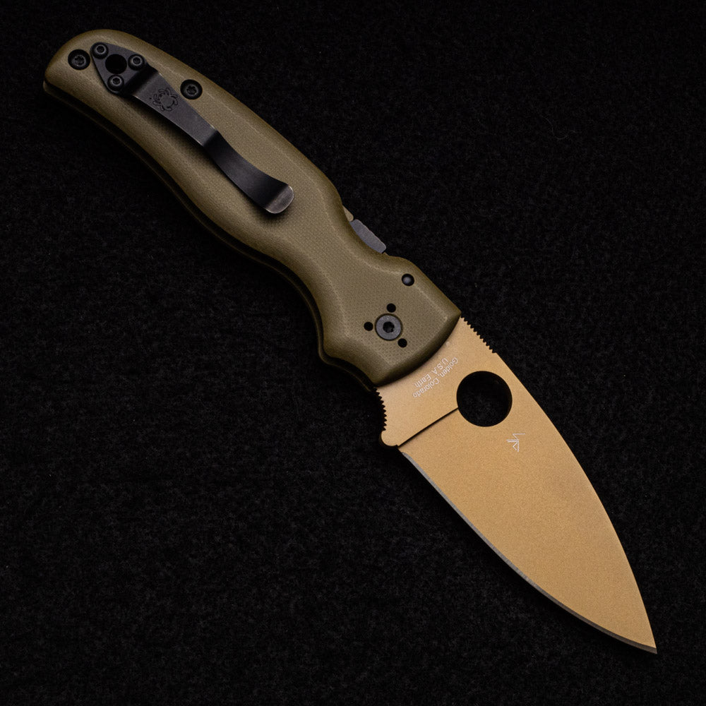 Spyderco Shaman – Avocado – REC Exclusive – CTS 204P Blade