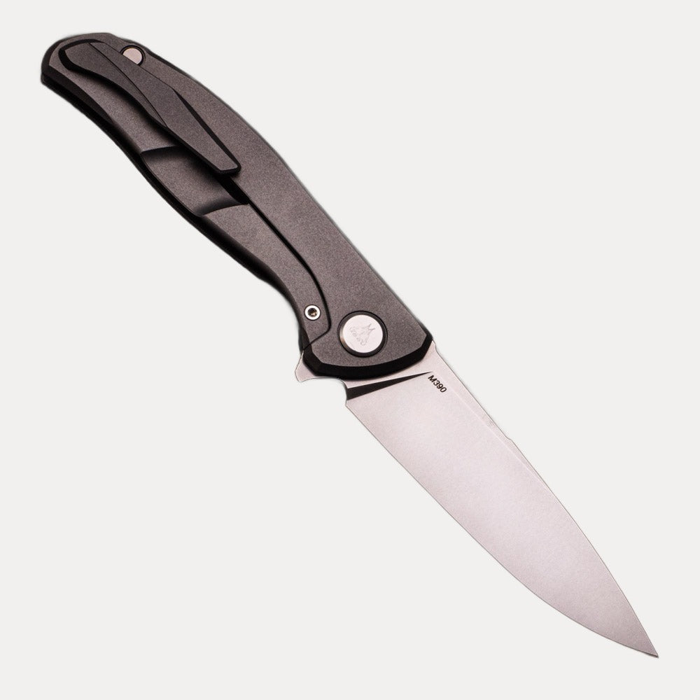 SHIROGOROV KNIVES - WR BLADEWORKS “HYDRONIAN” F95 FLIPPER – M390 BLADE – TITANIUM HANDLE – MRBS