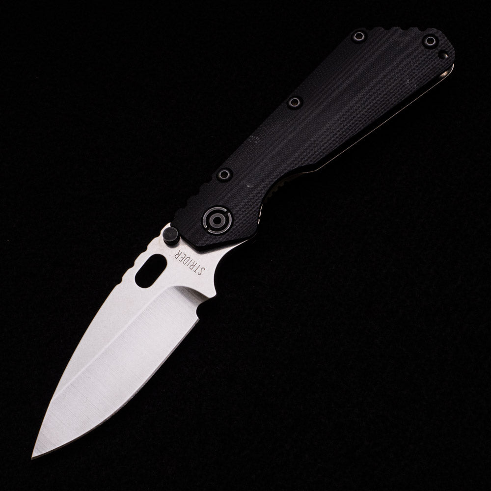 Strider Knives SMF CC – Titanium - Black G10 Handle Drop Point CPM S30V Blade