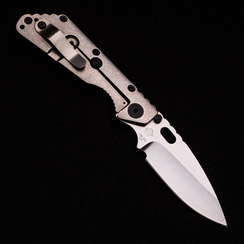 Strider Knives SMF CC – Titanium - Black G10 Handle Drop Point CPM S30V Blade