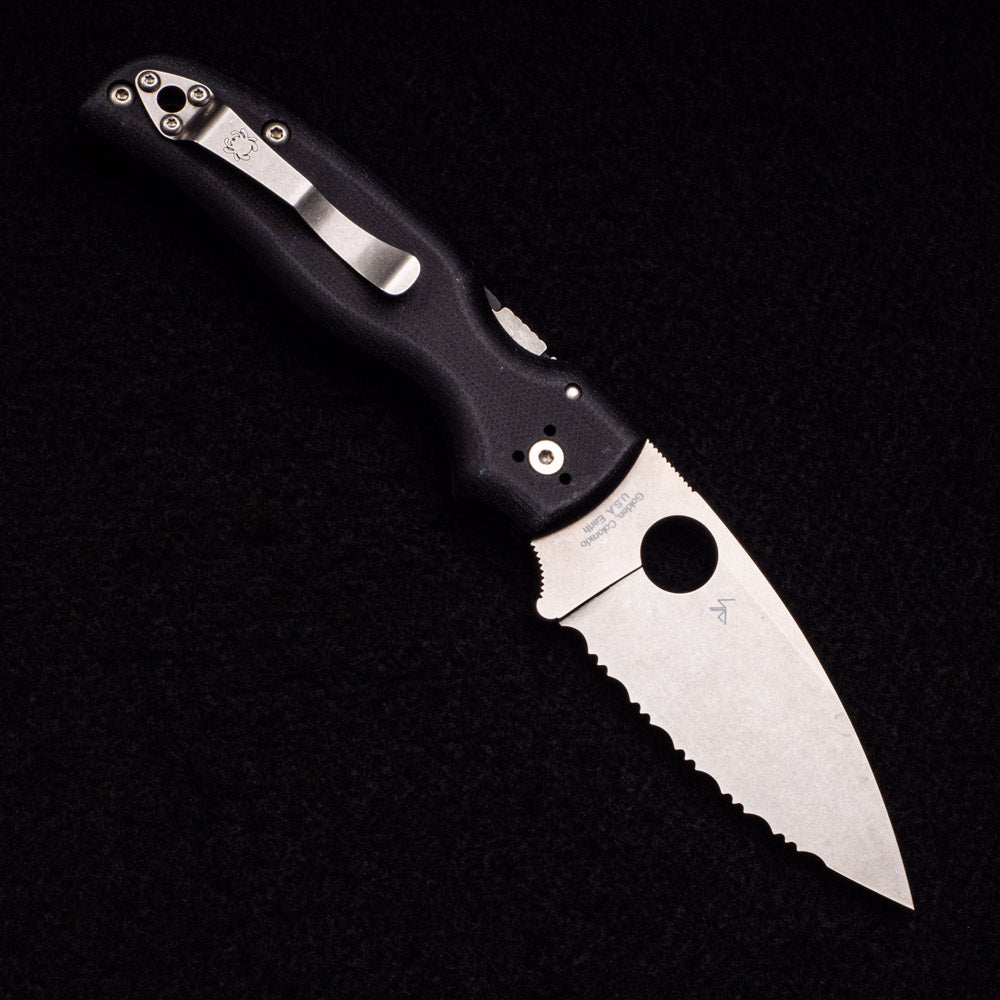 Spyderco Shaman – Black G10 Handle – CPM S30V Blade