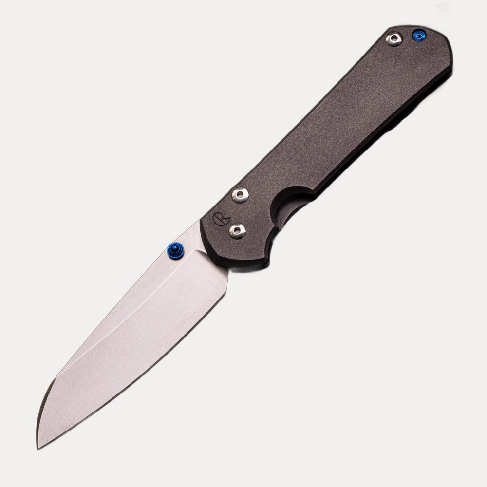 CHRIS REEVE LARGE SEBENZA 31 INSINGO – BLUE DOUBLE THUMB LUGS – CPM MAGNACUT BLADE