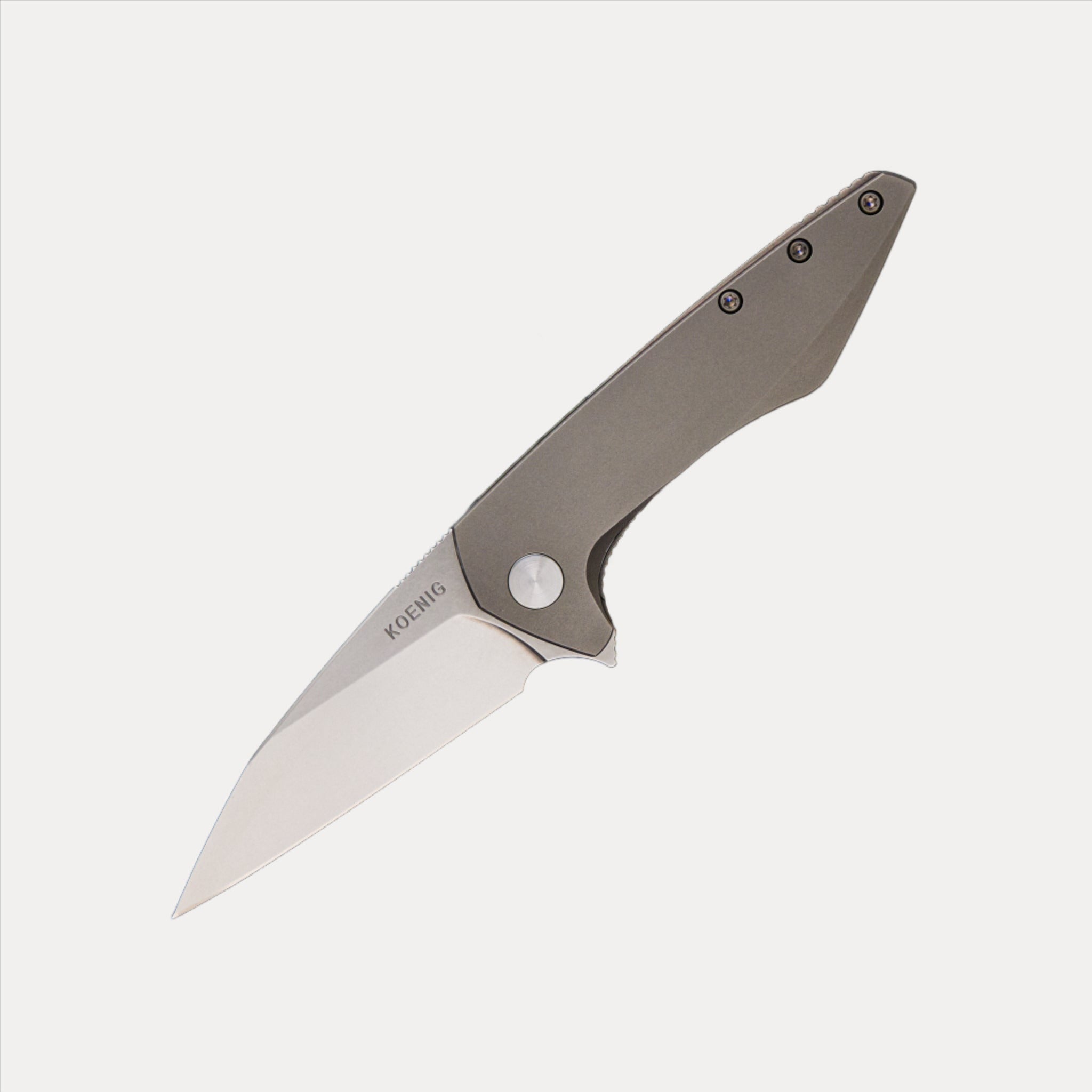 KOENIG KNIVES MINI GOBLIN – TITANIUM HANDLE – M390 BLADE