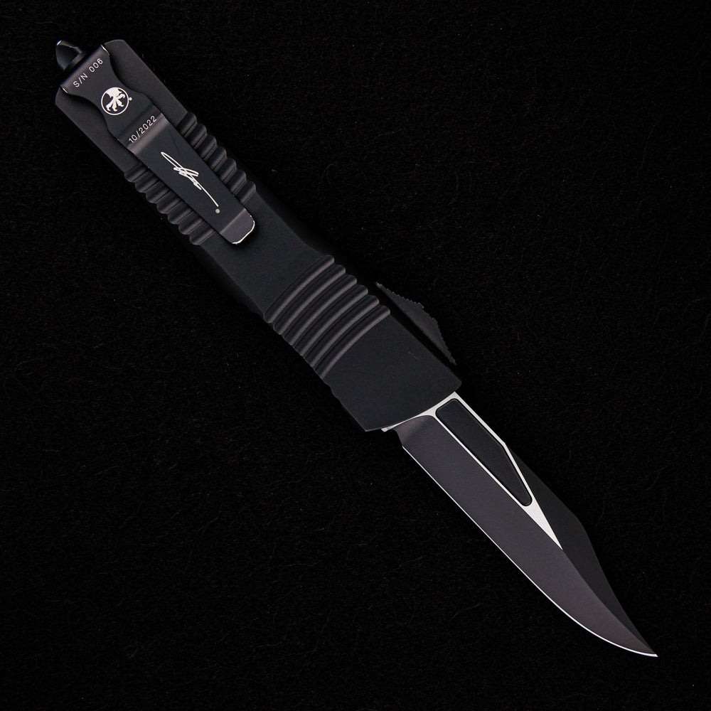 MICROTECH COMBAT TROODON BOWIE SIGNATURE SERIES JADE GREEN G10 COMPOSITE TOP STANDARD 146-1 GTJGS S/N 006