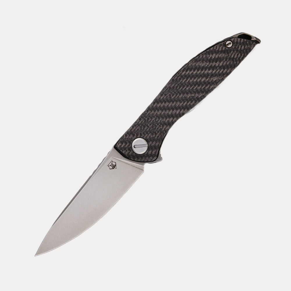 SHIROGOROV HATION ZERO – M390 BLADE – CARBON FIBER & TITANIUM HANDLE – MRBS