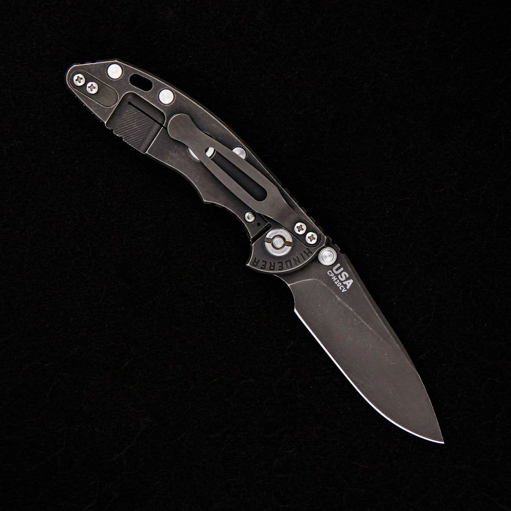 Hinderer Knives XM-18 3.0″ – Slicer CPM 20CV – Tri-Way – Non Flipper – Battle Black – Black G10