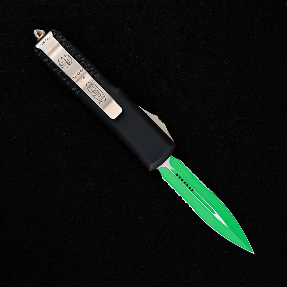 MICROTECH UTX-85 D/E – GREEN PARTIAL SERRATED 232-2 JM