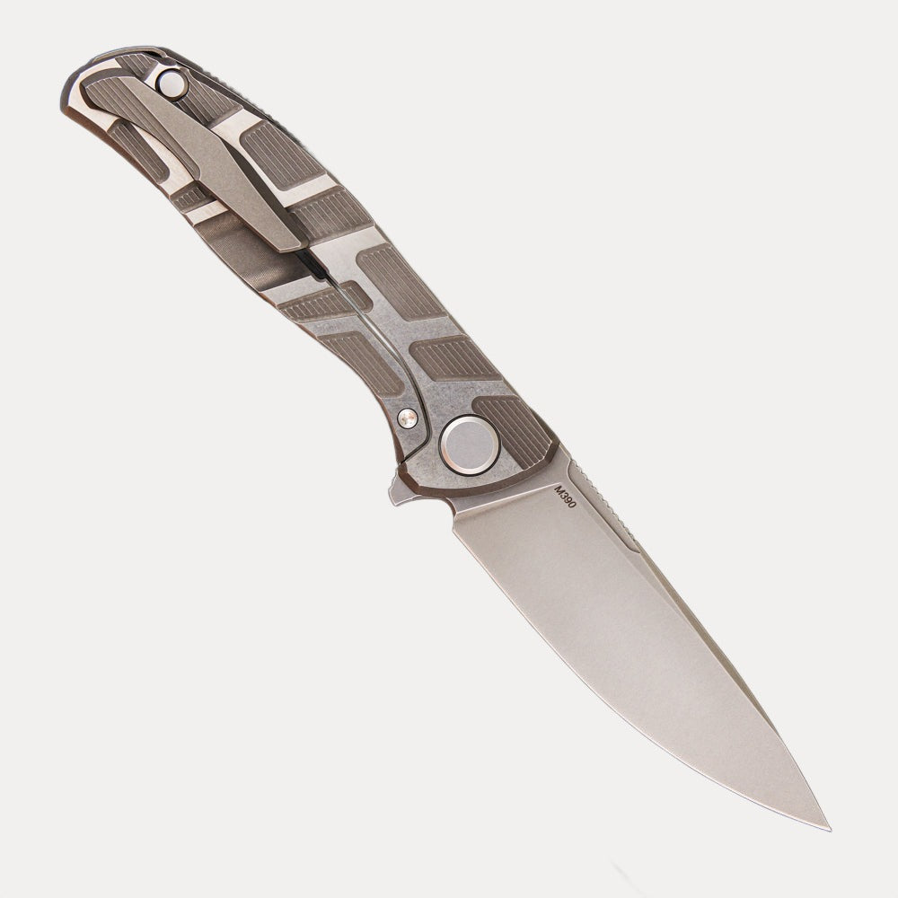 Shirogorov F95 T Pattern Gen 4 – Titanium Handle – M390 Blade – MRBS