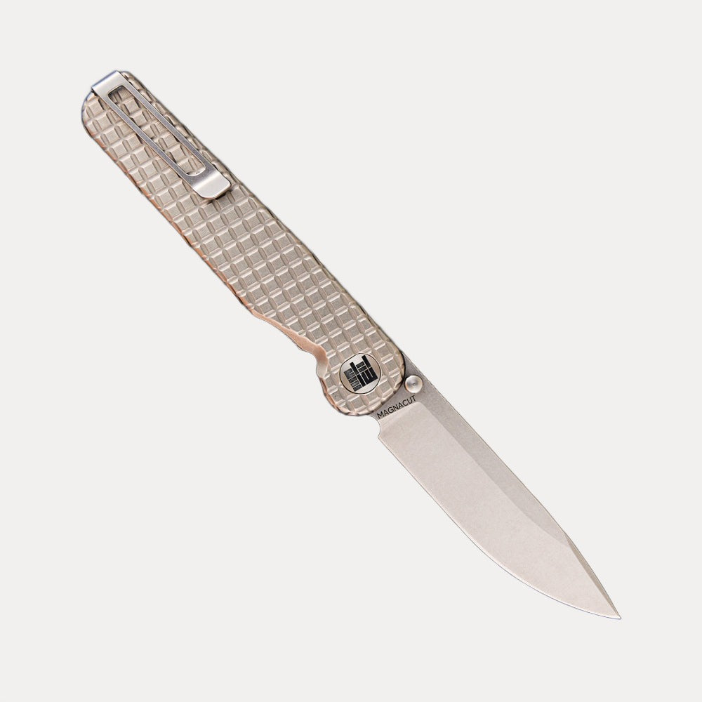 Tactile Knife Company – Rockwall Folder – MagnaCut Blade – MEFP Titanium Handle