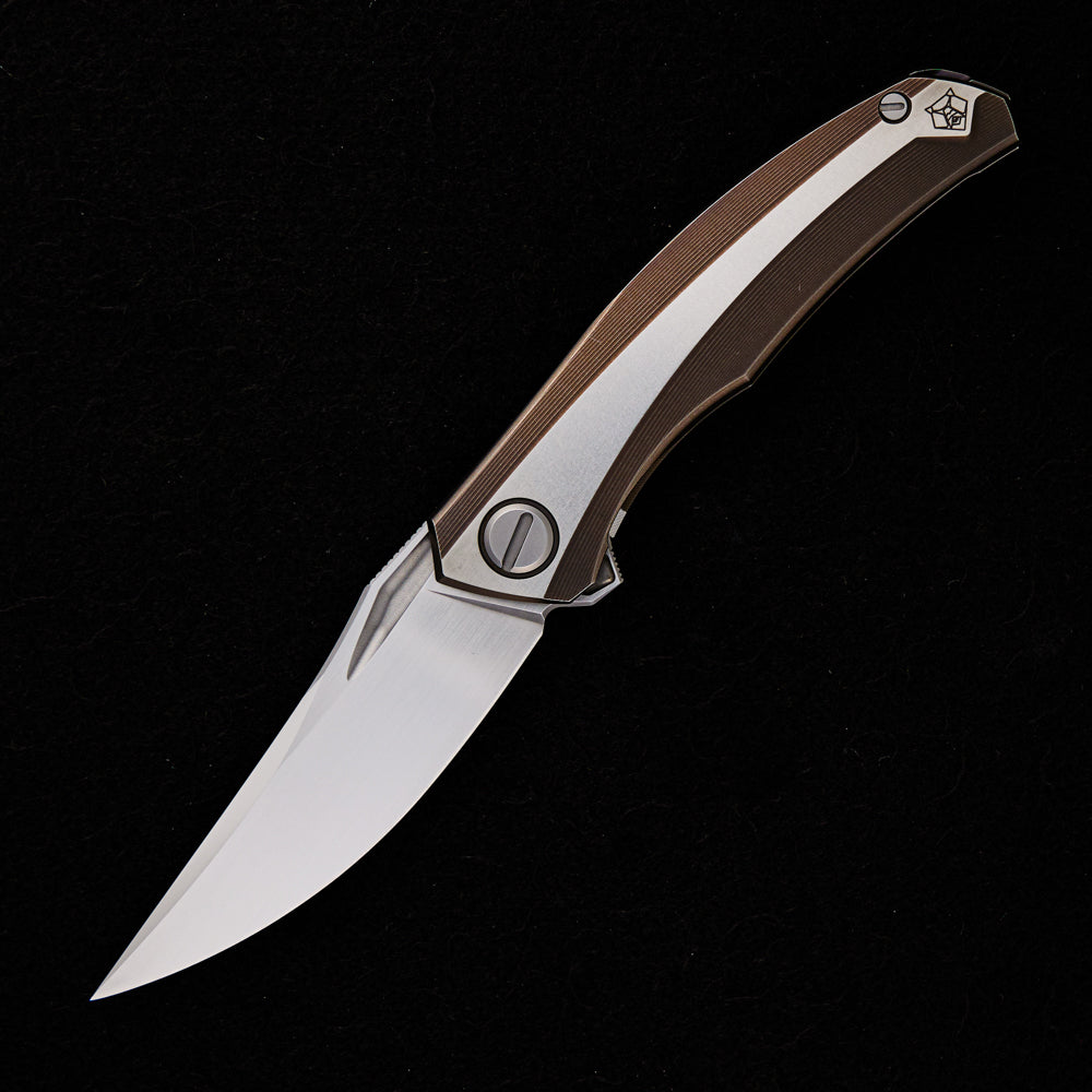 SHIROGOROV QUANTUM – M390 BLADE – TITANIUM HANDLE – MRBS – Modded By Alexey Konygin