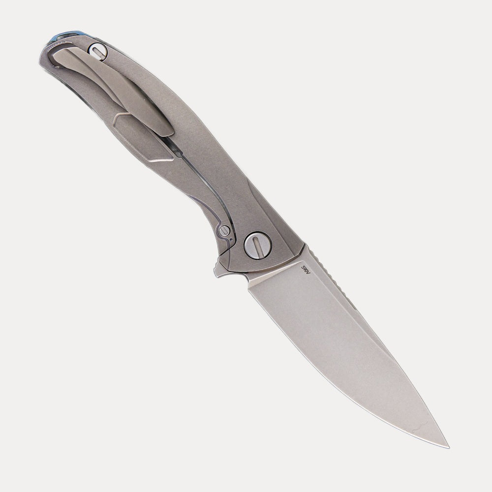 Shirogorov Silk Slim Custom Division – Titanium Handle – CPM S90V Blade – SRRBS