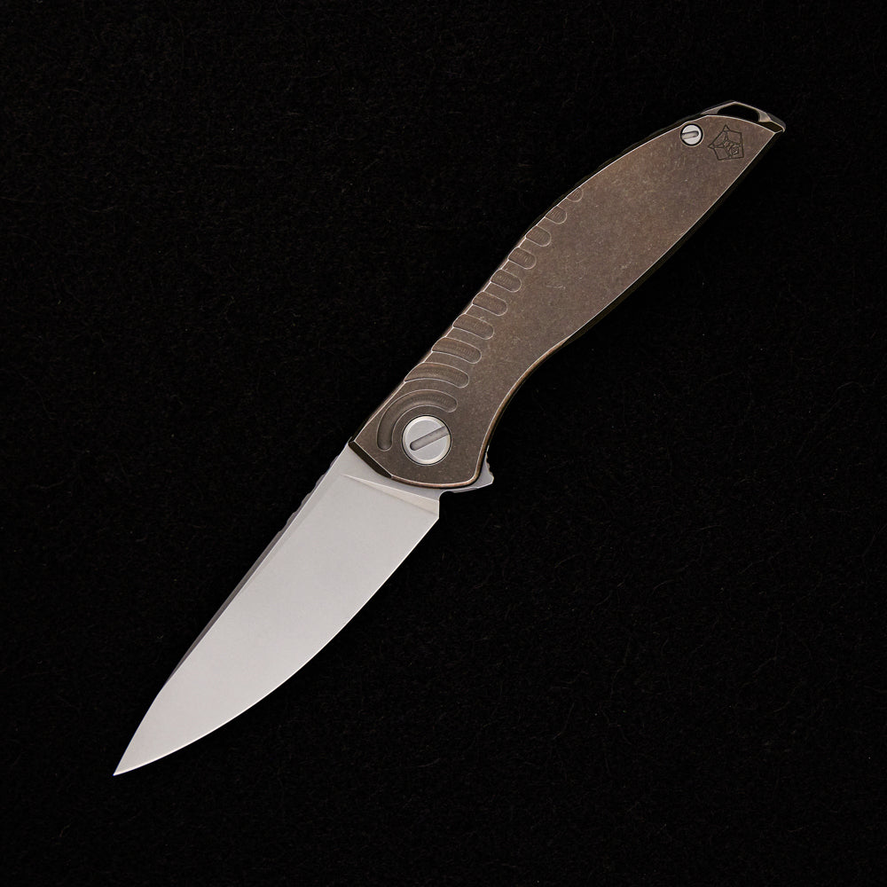 Shirogorov NeOn R20 – M390 BLADE – TITANIUM HANDLE – MRBS